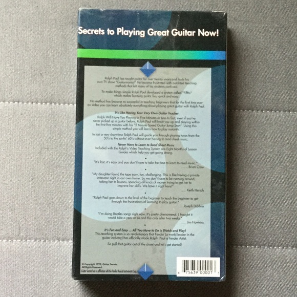 BNIB Ralph Paul’s Secrets to Playing Great Guitar VHS - Rock and Blues - Picture 2 of 12